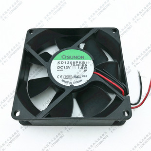 8020 KD1208PKB1 8CM 原装 1.6W 建准 12V 双滚珠2线风扇 SUNON