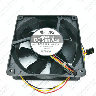 12cm 109R1212H1J031 12038 12V 3线机箱散热风扇 原装 0.55A 三洋
