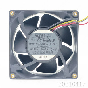 KLDC48B4FPL 930 3.4W 新款 散热风扇 0.07A 伺服ol 48V 原装 9032