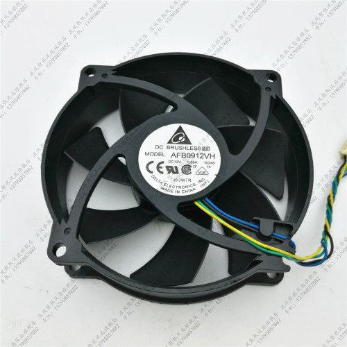 原装台达AFB0912VH 9225圆形 12V 0.60A 四线PWM CPU散热风扇