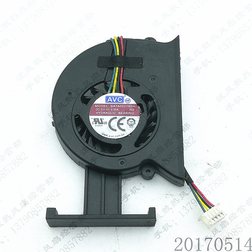原装AVC BATA0507R5H 5V 0.35A 4线 笔记本CPU风扇 S/N:2J10514DC