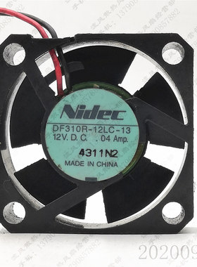 原装Nidec DF310R-12LC-13 12V 0.04A 3010 3cm 静音散热风扇风机