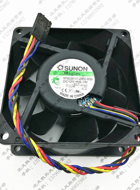 原装 建准 SUNON MF80381V1-D000-M99 12V 6.1W 8CM 8038 4线风扇