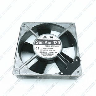 三洋SANYO 0.14A 109S485 0.16 散热风扇交流风机12025 100V 原装