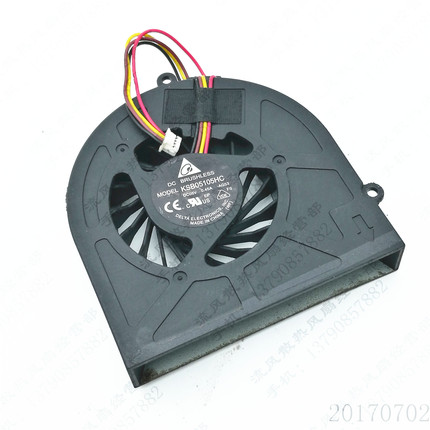 原装 台达 KSB05105HC -AG53 5V 0.45A 5V 4线 笔记本CPU散热风扇