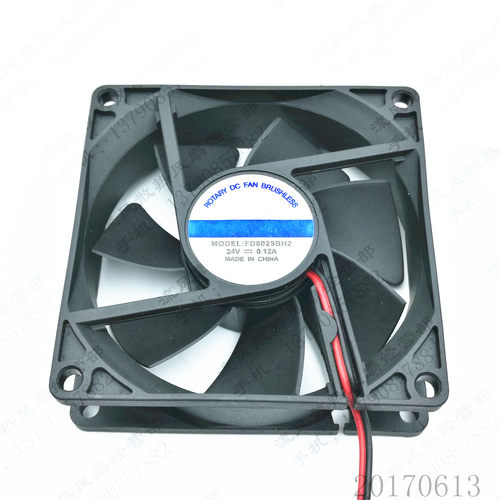 原装FAN-COOLING FD8025BH2 24V 0.12A 8025 2线 变频器散热风扇