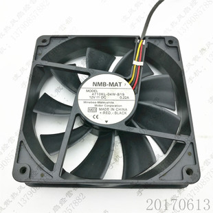 机箱 风扇 B19 0.22A 12CM 12V 04W 12025 电脑 NMB 静音 4710KL