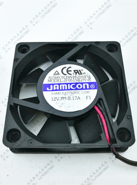 凯美JAMICON JF0615B1H-R 12V 0.17A 6015 2线双滚珠散热风扇