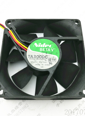 原装 NIDEC M33409-57 12V 8025 0.21A 8cm 3线 电源机箱散热风扇