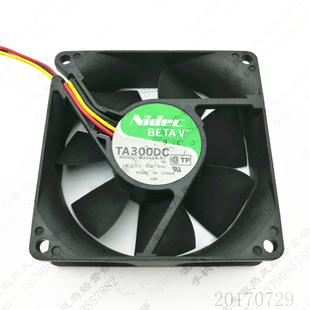 12V 3线 NIDEC 电源机箱散热风扇 8cm M33409 0.21A 原装 8025