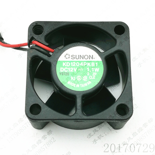 4020 12V 1.1W 原装 2线 KD1204PKB1 4CM 静音电源散热风扇 建准