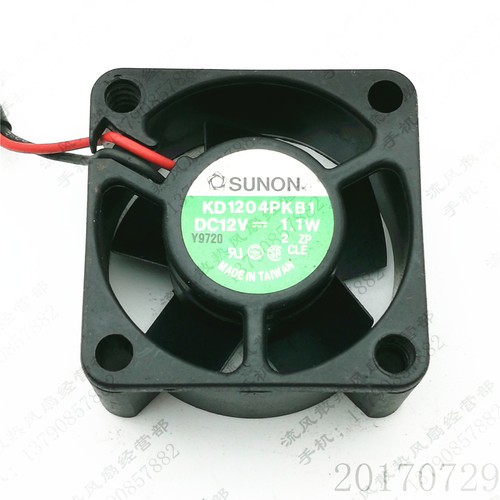 原装 建准 KD1204PKB1 4020 12V 1.1W 4CM 2线 静音电源散热风扇