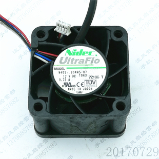 4028 12V 原装 4cm W40S12BS4A5 0.73A 服务器风扇 Nidec