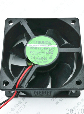 原装 建准 KDE1206PTV1 12V 1.8W 6025 6CM 2线 机箱电源散热风扇