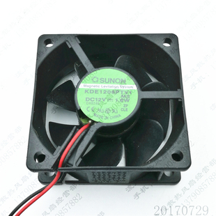 12V 1.8W 6025 原装 2线 KDE1206PTV1 6CM 机箱电源散热风扇 建准