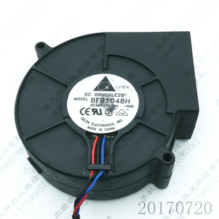 48V 散热风扇 BFB1048H 鼓风机 3线 0.3A 9733 9CM ROO 台达 原装