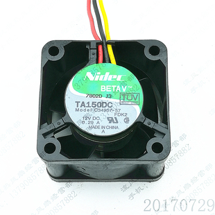 12V 0.29A 原装 4cm C34957 4028 思科服务器散热风扇 Nidec