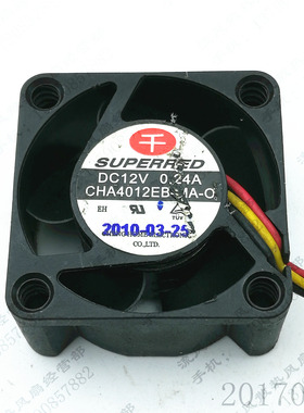 原装千红 CHA4012EB-MA-O 4020 4CM 12V 0.24A 3线南北桥散热风扇