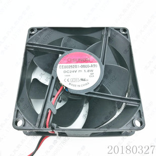 0000 A99 1.8W SUNON 2线散热风扇 24V EE80252B1 8025 原装 8cm