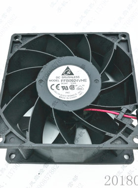 原装台达 FFB0924VHE 24V 0.42A 9038 9cm 变频器设备散热风扇