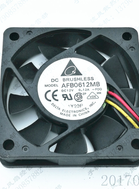 原装 台达 AFB0612MB  12V 0.12A -FOO 6015 6CM 电源CPU散热风扇