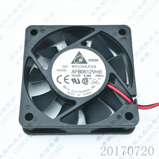 6015 12V 电源 台达 散热风扇 2线 AFB0612VHB 6CM 原装 0.24A