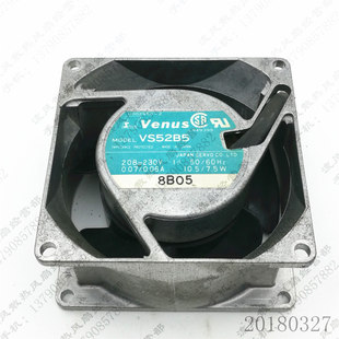 208 230V 8cm VENUS 铝框交流风扇 8038 VS52B5 0.06A 原装 0.07