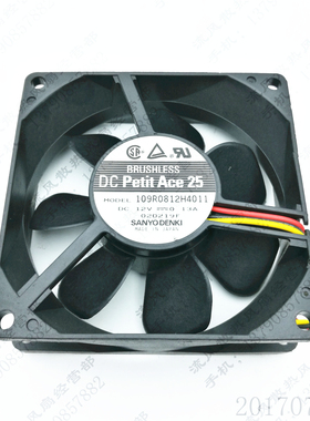 原装 三洋 109R0812H4011 8025 12V 0.13A 3线测速 电源散热风扇