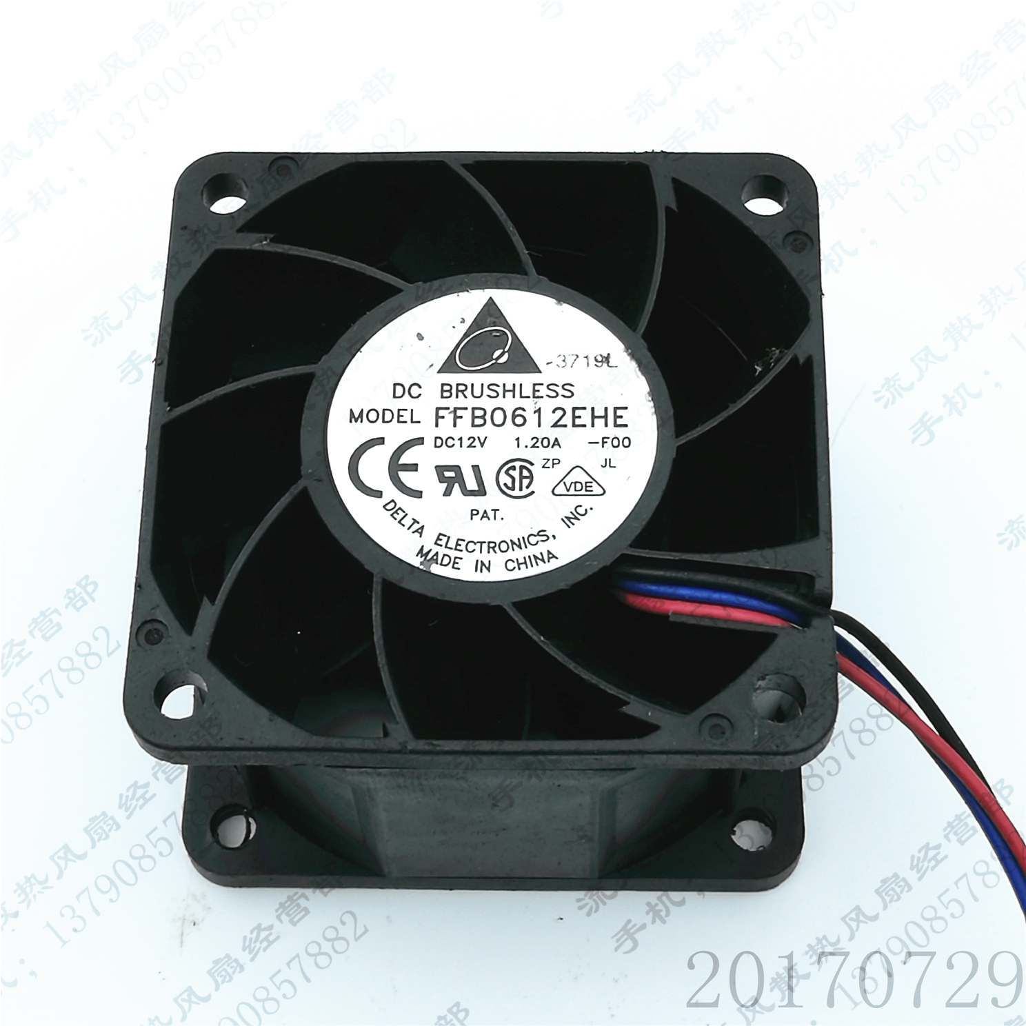 原装台达 TFB0612GHE 12V 1.68A -FOO 6038 6cm 服务器散热风扇