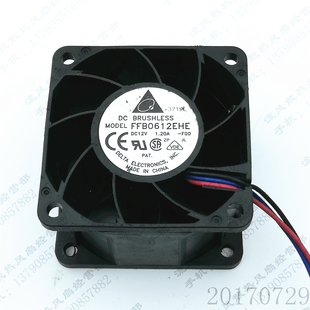 12V 1.68A FOO 原装 6cm TFB0612GHE 6038 服务器散热风扇 台达