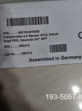 原装正品哈希电导率电极，型号Z08310=A=0000，K=0.01价格详谈