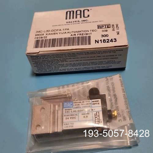 MAC电磁阀34C-L00-GDFA-1PA详谈报价