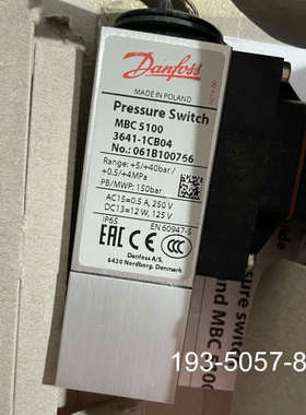 丹佛斯压力开关061B100766件带…详谈报价