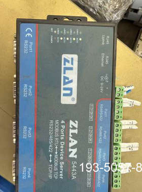 议价卓岚ZLAN5443A 4口串口服务器，支持RS232/详谈