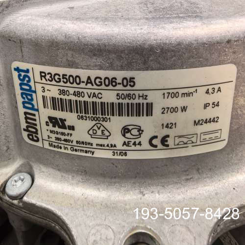 EBM-PAPST风机，型号R3G500-AG06-05详谈报价