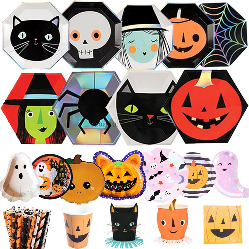 万圣节餐具套装餐桌布置背景装扮