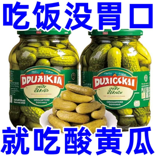 俄式 乳黄瓜酸黄瓜330g酸甜脆爽腌黄瓜沙拉配菜即食新鲜黄瓜罐头