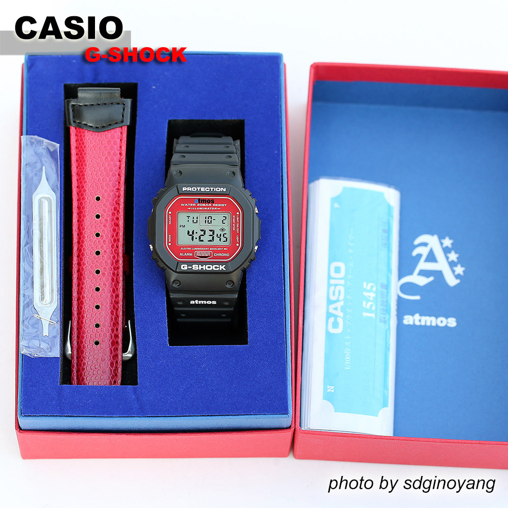 全新现货 CASIO卡西欧 G-SHOCK x atoms DW-5600VT 周年限定方块
