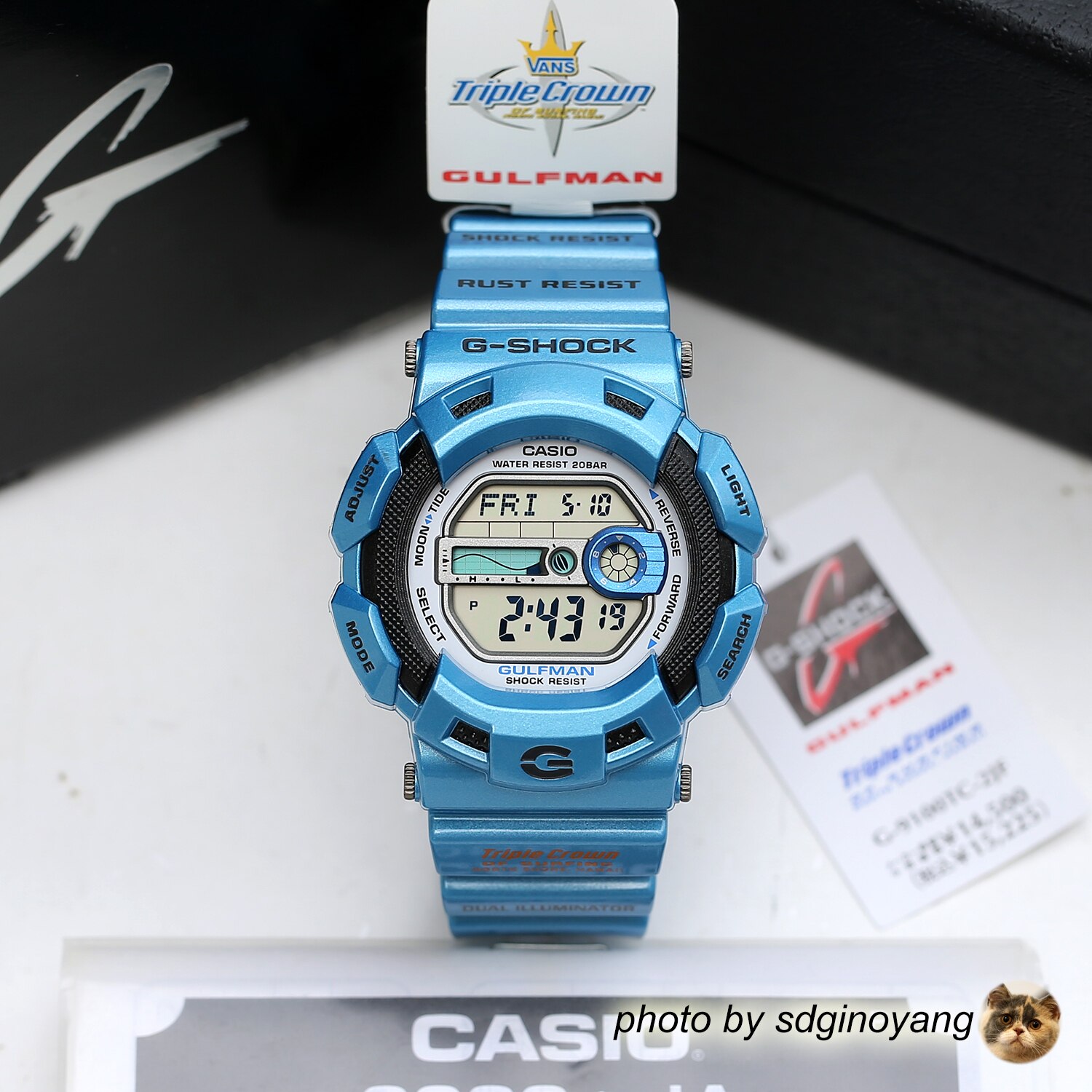 卡西欧GSHOCK夏威夷冲浪三冠腕表