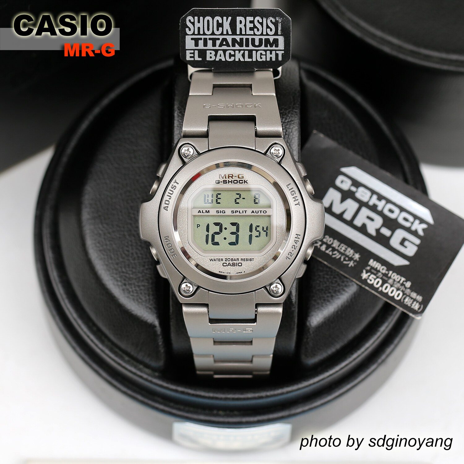CASIO卡西欧MR-G G-SHOCK MRG-100T-8初代全钛合金金属全新结束