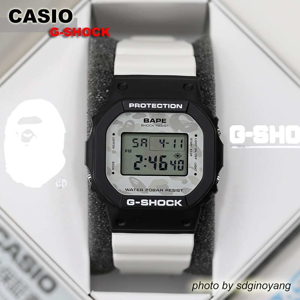 CASIO G-SHOCK x BAPE DW-5600 熊猫猿人全球限定1000只 全新现货