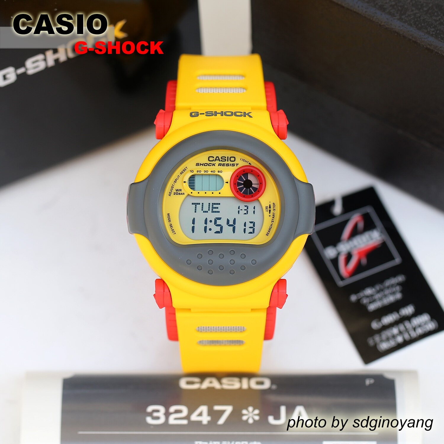 CASIO卡西欧G-SHOCK G-001-9JF赤目2010年复刻JASON全新现货