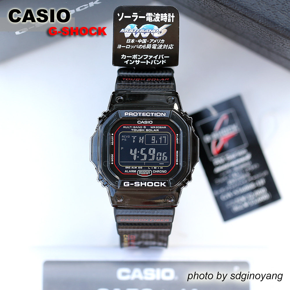 CASIO卡西欧G-SHOCK GW-S5600B-1JF红圈炭纤维钛合金后盖全新结束