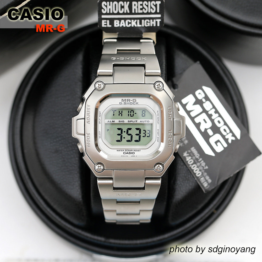 CASIO卡西欧MR-G G-SHOCK MRG-110-7 初代全表金属不锈钢全新结束