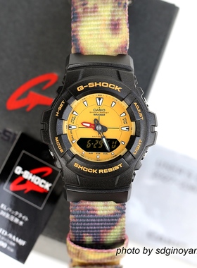 CASIO卡西欧G-SHOCK G-100TD-9AMJF双显火焰黄限量FireG全新现货