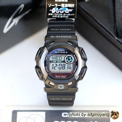 卡西欧数显初版电波湾人手表