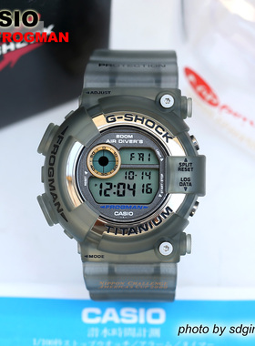 CASIO卡西欧G-SHOCK FROGMAN DW-8200AC-8T金黄眼钛蛙人全新现货