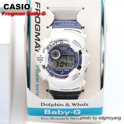 CASIO卡西欧Baby-G BGW-100K-2JR ICERC鲸豚协会女蛙人 全新结束