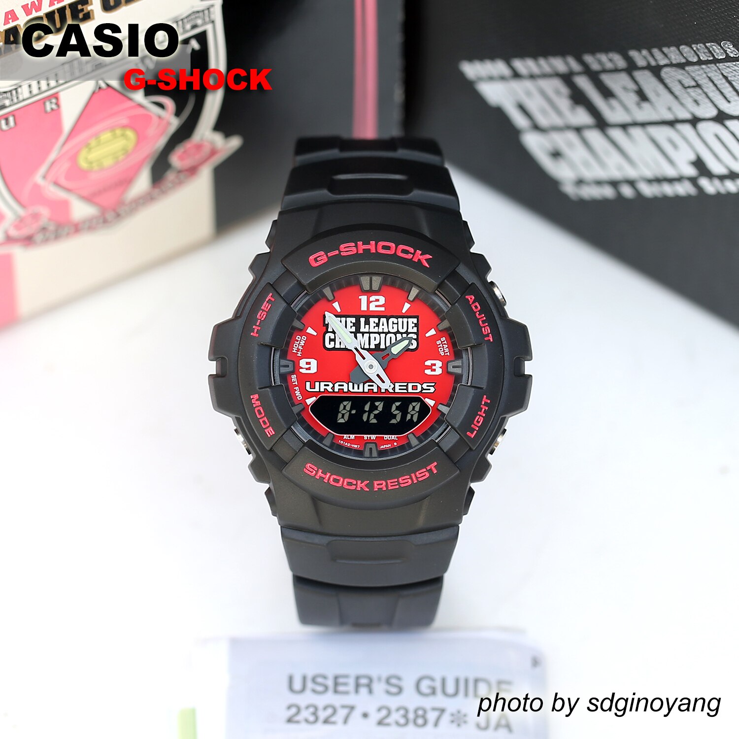 g-shock g-100reds-1bmjf 浦和红钻足球俱乐部 优胜纪念全新现货