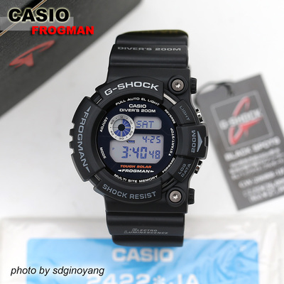 CASIO卡西欧 G-SHOCK FROGMAN GW-200RB-1JF太阳黑子蛙人全新结束